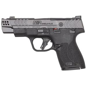 S&W PC M&P 9 Shield Plus Carry Comp Handgun 9mm Luger 10rd Magazines(2) 4" Barrel  Thumb Safety