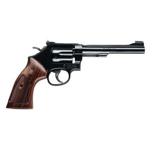 S&W Classics M48 Handgun .22 WMR 6rd Capacity 6" Blued Barrel Wood Grip - USED