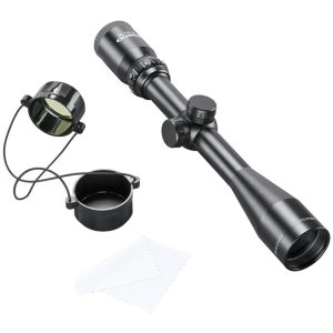Tasco Sportsman Rifle Scope 4-12x40 1" SFP Truplex Non Illum. Black with Rings Box