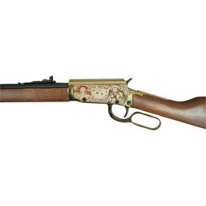 Rossi Rio Bravo "Wild Bill Hickok" Lever Action Rifle 22 LR 15rd Capacity 18" Barrel Gold Finish/Hardwood Stock