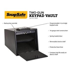 SnapSafe Two-Gun Keypad Vault
