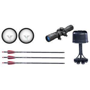 Tenpoint TRX 26 Compact Reverse-Draw Crossbow ACUslide MAXX RangeMaster 100 Scope Black