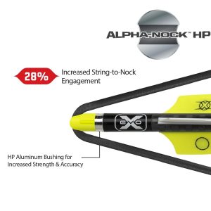 Tenpoint Pro Elite 400 Carbon Arrows 20" w/ Alpha-Nock HP .003" 6/pk