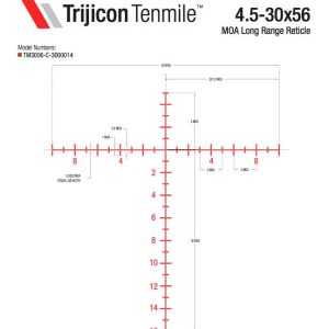 Trijicon Tenmile 4.5-30x56 SFP Long-Range Riflescope w/ Red/Green MOA  Long Range