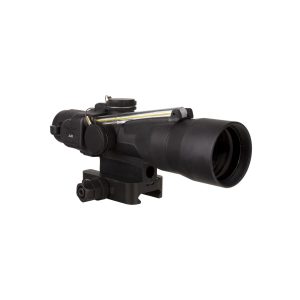 Trijicon Compact ACOG 3x30 Rifle Scope Amber Chevron .223/62gr. w/ Mount Illuminated Black