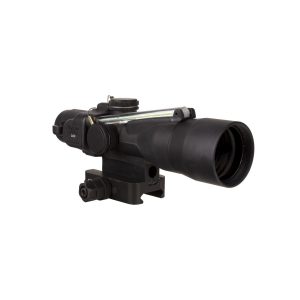 Trijicon Compact ACOG 3x30 Rifle Scope Green Chevron .223/62gr. Illuminated Black w/ Mount
