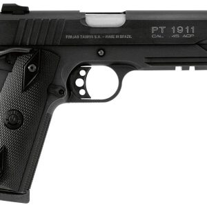 Taurus M1911 Handgun. 45 ACP 8rd Magazine 5" Barrel Black Novak Sights Picrail