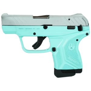 Ruger LCP II Handgun 22 LR 10rd Magazine 2.75" Barrel Crushed Silver Slide with Robin's Egg Blue Frame