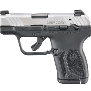 Ruger LCP MAX Handgun .380 Auto 10rd Magazine 2.80'' Black Oxide Barrel Loaded Chamber Indicator Stainless Slide/Black Grip Thumb Safety