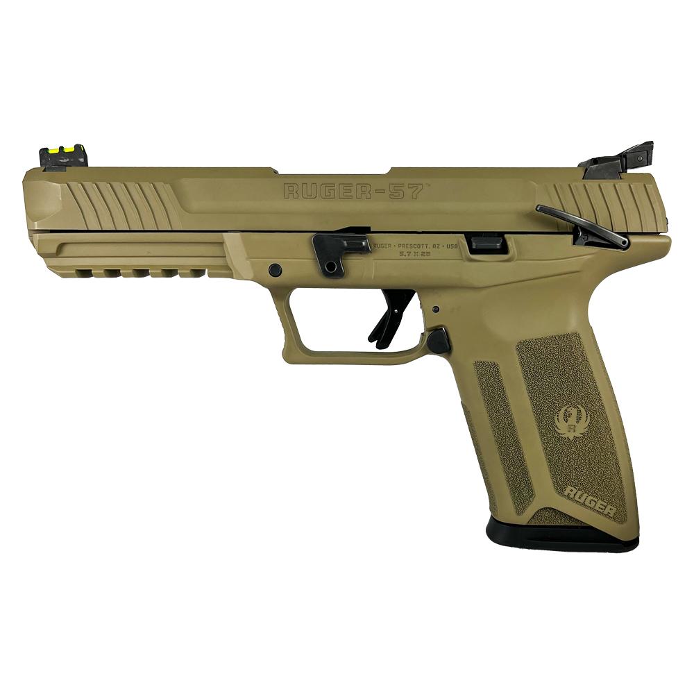 Ruger 57 Handgun 5.7x28mm 20rd Magazine 4.94" Barrel FDE
