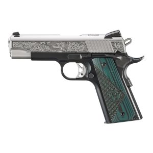 Ruger SR1911 "271 Cardwell Rd." Street Edition Handgun 45 Auto 7rd Magazines(2) 4.25" Barrel Engraved Frame G10 Grips