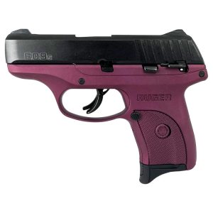 Ruger EC9s Handgun 9mm Luger 7rd Magazine 3.12" Barrel Black Cherry Frame