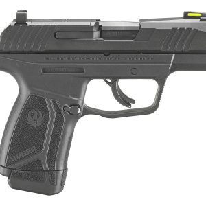 Ruger Max-9 Optic Ready Handgun 9mm Luger 12rd Magazine 3.2" Barrel Fiber Optic Sights Black Grip