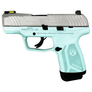 Ruger "Robin's Egg Blue Frame/Crushed Silver Slide" Max-9 Pro Handgun 9mm Luger 12rd Magazine 3.2" Barrel Optic Ready