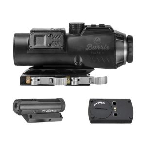 Burris T.M.P.R. 5 Modular Prism Kit : 5x32 AR Reticle / Red Laser Sight & Battery Pack Riser