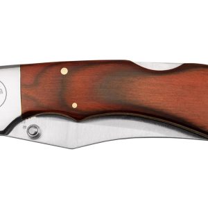Sarge Knives Gambler Lock Back Folding Knife 2-3/4" Clip Point Blade Wood