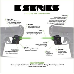 Viridian E Series Green Laser for Walther P22 Retail Box