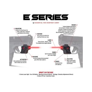 Viridian E Series Red Laser Black S&W Shield w/ Kydex Holster IWB RH