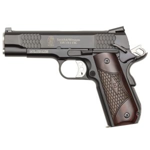 S&W M1911SC E-Series Round Butt Scandium Frame Handgun .45 Auto 8rd Magazine 4.25" Barrel Wood Grips- USED