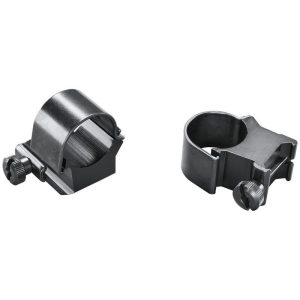 Weaver 1" Ring Detachable Top Mount Medium EXT Black Clam