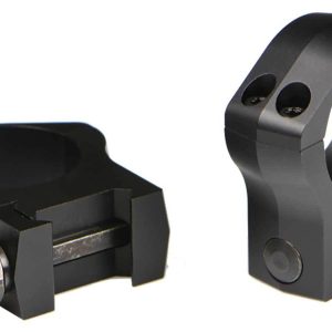Warne 2-Piece Picatinny Style Mountain Tech Scope Rings 1" High - Matte