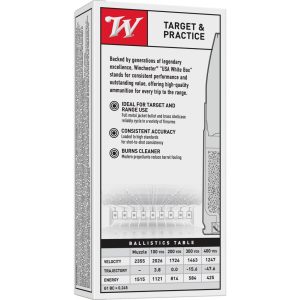 Winchester USA Rifle Ammunition 7.62x39mm 123 gr FMJ 20/ct