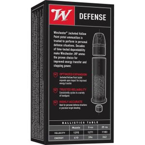 Winchester USA Handgun Ammunition .357 Mag 110 gr JHP 50/ct