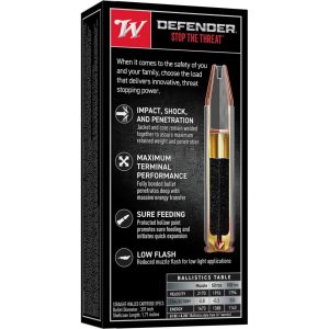 Winchester PDX1 Defender Rifle Ammunition .350 Legend 160 gr. PHP 2170 fps 20/ct