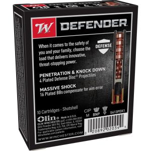 Winchester Supreme Elite PDX1 Personal Defense Shotshells .410 ga 3" 4 disc 16 plts Slug 750 fps 10/ct