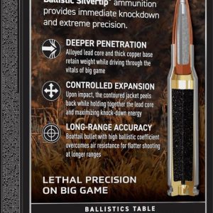 Winchester Ballistic Silvertip Rifle Ammunition .25-06 Rem 115 gr. PT 3060 fps 20/ct