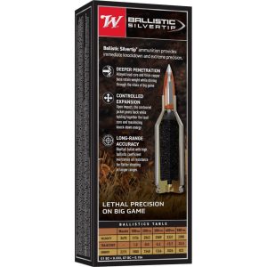 Winchester Ballistic SilverTip Rifle Ammunition .25 WSSM 85 gr. PT 3470 fps 20/ct