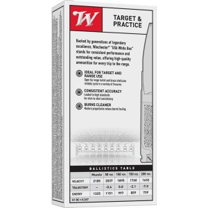 Winchester USA Rifle Ammunition .300 AAC Blackout 125 gr. FMJ 2185 fps 20/ct