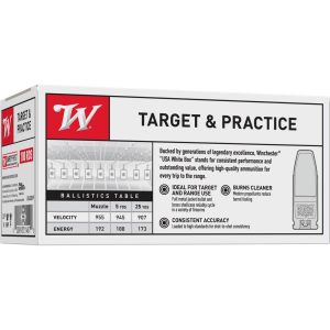 Winchester USA Handgun Ammunition .380 ACP 95 gr. FMJ 945 fps 100/ct