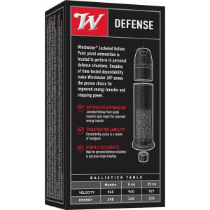 Winchester USA Handgun Ammunition .38 Spl+P 125 gr. JHP 945 50/ct