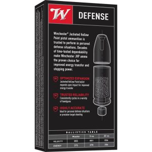 Winchester USA Handgun Ammunition .45 ACP 230 gr. JHP 855 fps 50/ct