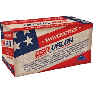 Winchester USA Handgun Ammunition 45 Auto 230 gr. FMJ 835 fps 100/ct