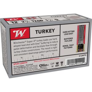 Winchester Super-X Turkey Shotshells 12 ga 2-3/4" 1-1/2 oz 1260 fps #5 10/ct