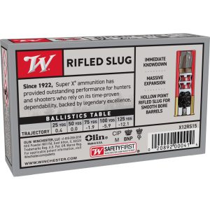 Winchester Super-X Slug Shotshells 12 ga 2-3/4" 1 oz 1600 fps Slug 5/ct
