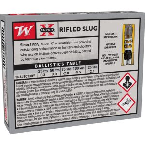 Winchester Super-X Rifled Slug Shotshells 20 ga 2-3/4" 3/4 oz 1600 fps Slug 5/ct