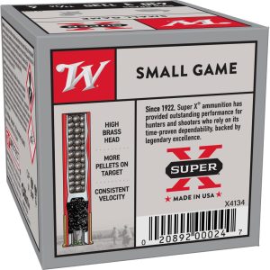 Winchester Super-X High-Brass Shotshells .410 ga 3" MAX 11/16 oz 1135 fps #4 25/ct