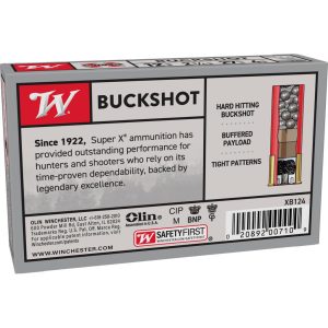 Winchester Super-X Buckshot Shotshels 12 ga 2-3/4" 1325 fps #4B 5/ct
