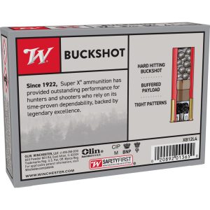 Winchester Super-X Buckshot Shotshells 12 ga 3-1/2" 1150 fps #4B 5/ct