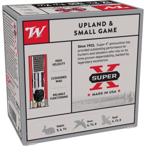 Winchester Super-X Heavy Game Shotshells 12 ga 2-3/4" 1-1/8 oz 1255 fps #7.5 25/ct