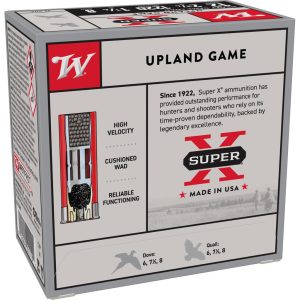 Winchester Super-X Heavy Game Shotshells 12 ga 2-3/4" 1-1/4 oz 1220 fps #8 25/ct