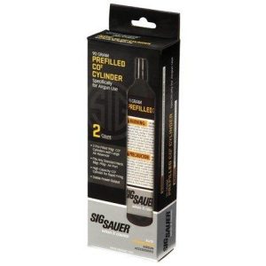Sig Airguns Advanced Sport Pellet Replacement 2-Pack of 90 gram CO2 Cylinders