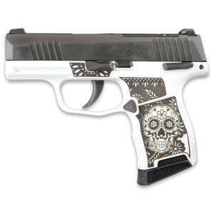 Sig Sauer Exclusive "Sugar Skull" P365-380 Handgun 380 Auto 10rd Magazine 3.1" Barrel Black Manual Safety