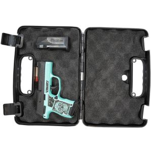 Sig Sauer "Sugar Skull Robin's Egg Blue Glitter" P365 Optic Ready Handgun 9mm Luger 10rd Magazines(2) 3.1" Barrel X-RAY 3 Sights Manual Safety