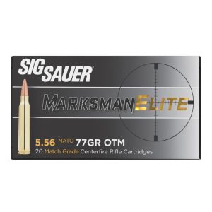 Sig Sauer Elite Match Rifle Ammunition 5.56mm 77gr OTM 20/ct