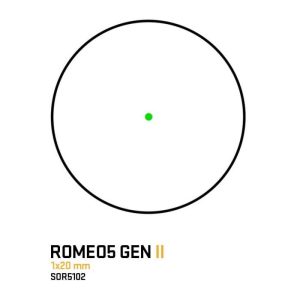 Sig Sauer Romeo5 Gen II Compact Red Dot Sight 1x20mm 1 MOA Green Dot 0.5 MOA Adj