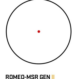 Sig Sauer Romeo-MSR GEN II Compact Red Dot Sight 1x20mm 2 MOA Red Dot 1 MOA Adj